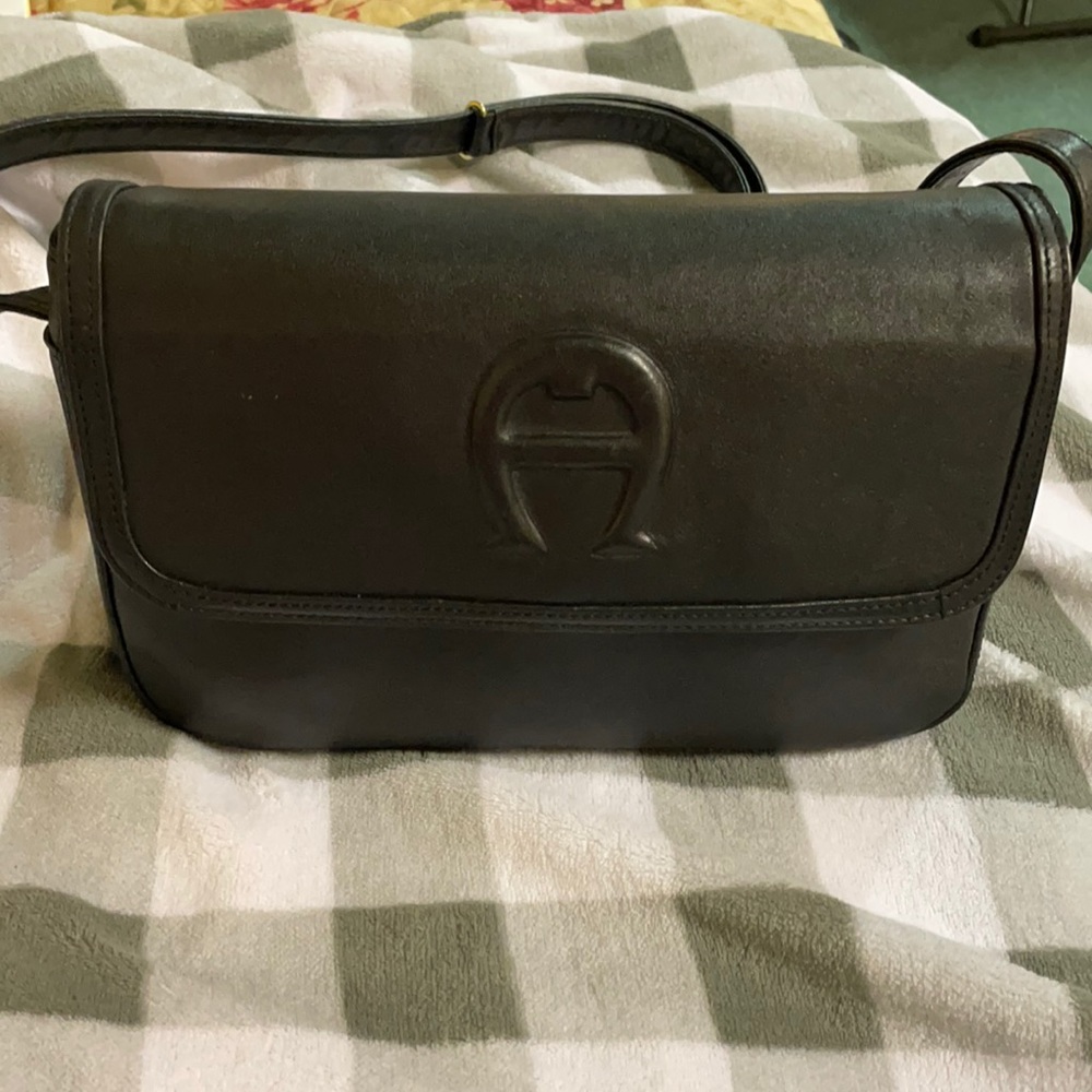 Etienne Aigner black pocketbook